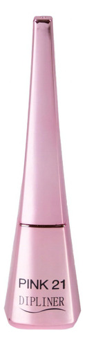 Delineador Liquido Para Ojos Dipliner Maquillaje Pink 21 Color Negro
