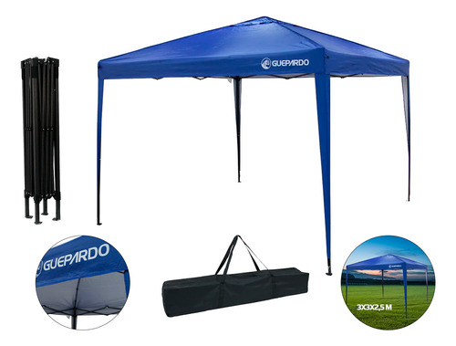 Tenda Gazebo Sanfonado Articulada 3x3  C/ Mala Transporte