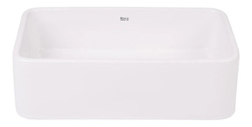 Bacha Lea Rectangular Roca 45x30 Blanco Apoyar