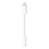 Cable Adaptador Lightning/3.5mm De 1  A 1 Jack 3.5 Mm Hembra Apple Mmx62am/a Blanco