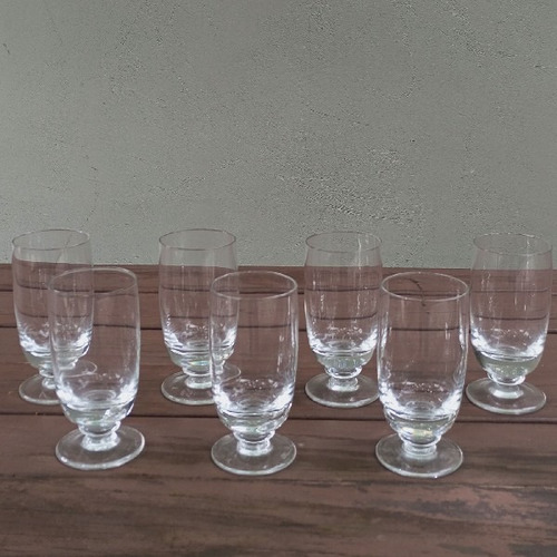 Jogo Com 7 Taças/copos Em Cristal Para Água Ou Suco