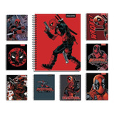 Cuaderno Universitario Proarte 100h 7mm Deadpool Pack 10