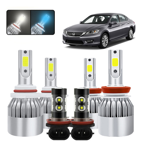 Kit De Focos Led 9005 H11 Para Honda Accord 2008-2015