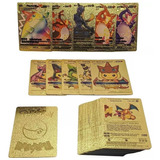 Kit 30 Cartas Pokémon Folha De Ouro Douradas +brinde