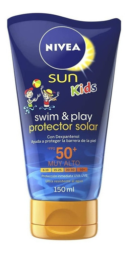 Nivea Sun Kids Protector Solar Para Niños Fps50+, 150ml