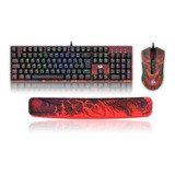 Redragon Kit Gamer Teclado Mouse Infernal Dragon Ryu Rgb