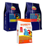 Farinhada Savor Psitacus + Bambito Extrusada + Mix Biotron