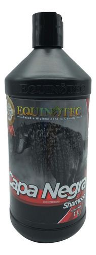 Shampoo Para Caballo Negra ( 1 Litro ) Equinotec Capa Negra 