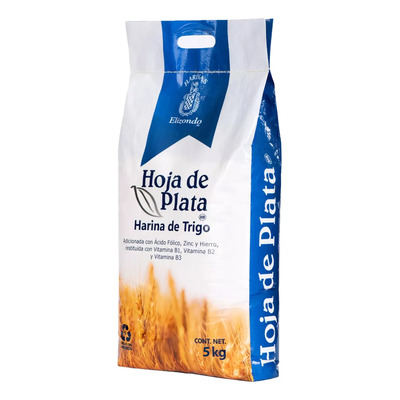 Harina De Fuerza 00 W300 Hoja De Plata Elizondo 5kg Kosher | Envío gratis