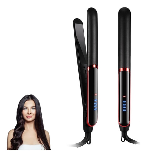 Plancha Cabello Cerâmica 2 En 1 Plancha Pelo De Profesional