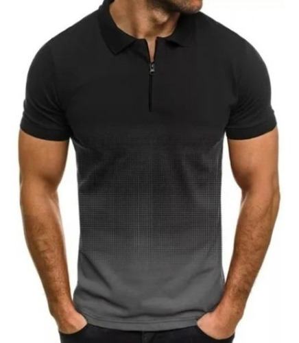 Playera Hombre Tipo Polo Moda Casual Calidad Punto 122129 S