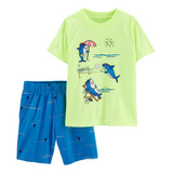 Carter's Set 2 Piezas Remera Short Tiburón 1n665110