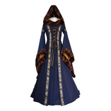 Vestido O Para Mujer, Disfraz Medieval, Retro Renacentista,