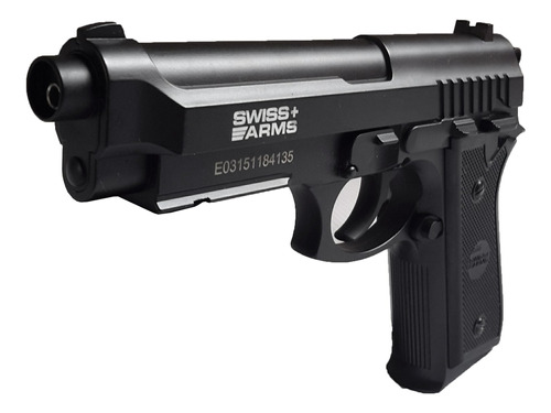 Pistola Swiss Arms P92 Bk 10 Co2 + 500 Balin Metal 