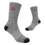 Calceta Wilson 20 Pares Para Niño Gris Talla Mediana B2154