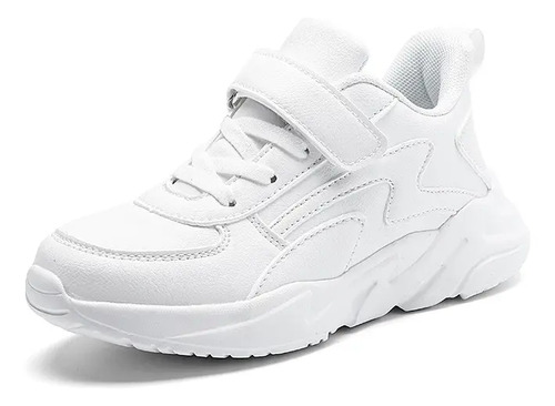 Zapatos De Tenis Para Niño Niñas Blanco Cómoda Deportivos Impermeables | MercadoLibre