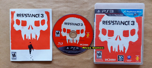 Resistance 3 Ps3 Playstation 3 Americano Lindo Leia Tudo