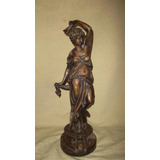 Estatua Antigua Mujer Griega Petit Bronce