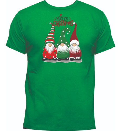 Camisetas Navidad Gnomos Merry Christmas Adulto Y Niño