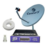 Kit Receptor Digital Midiabox B5 Century + Antena Ku 60cm. 