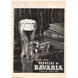 Cerveza Bavaria Antiguo Aviso Publicitario De 1948