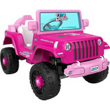 Power Wheels Barbie Jeep Wrangler - Juguete Para Niños Peq.