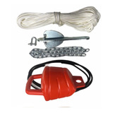 Kit De Fondeo Para Kayak Con Ancla Tipo Danforth 1kg