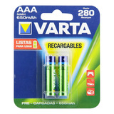 Pila Aaa Recargable Varta X2 Unidades Multicolor