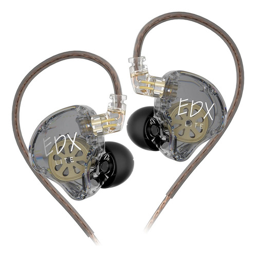 Auriculares Kz Edx Lite In Ear Monitor Hifi Sin Microfono $