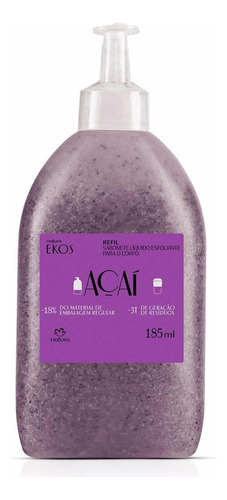 Natura Ekos Açai Refil Sabonete Líquido Esfoliante Corporal