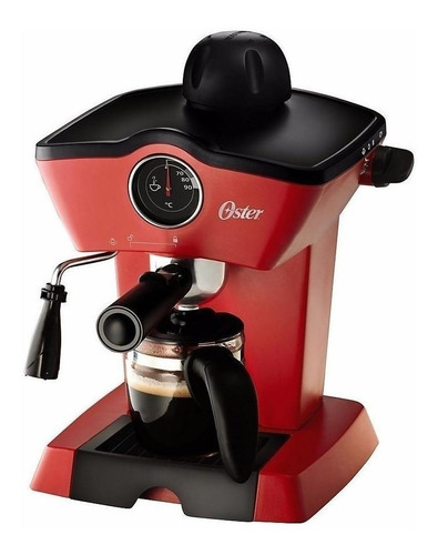 Cafetera Oster Bvstem4188 Automática Roja Expreso 110v