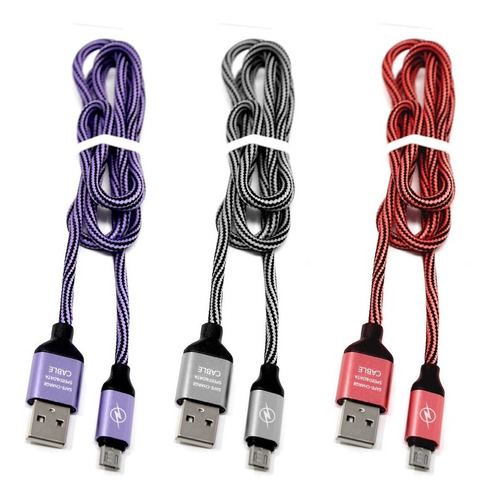 Cable Usb A V8 Tipo Agujeta Able 1m Gris