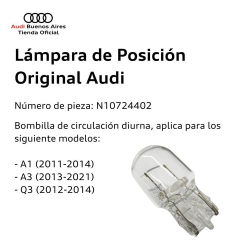 Lmpara De Posicin Audi A1 2014 Foto 2