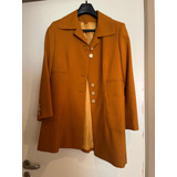 Saco Largo Vintage Color Cobre Exc Estado