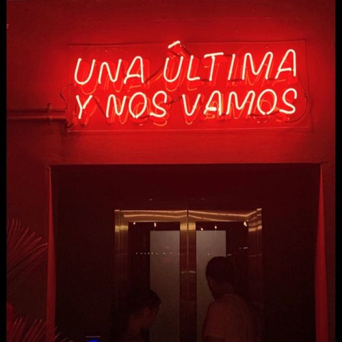 Letrero Led Neon Frase Bar Bebida Ancho 45cm Luminoso