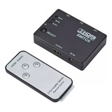 Switch Puerto Hdmi 1080p 3entradas 1salida Adaptador Control