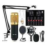 Paquete De Equipo De Podcast, Kit De Micrófono Bm-800 Con Ta