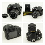Camara Nikon D 3300 Con Lente 18-55 Vr Impecable Con Caja