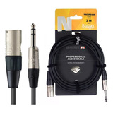 Cable Micrófono Profesional Stagg Canon-plug 3 Mts Nac3psxmr