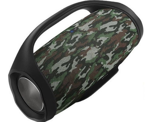  Boombox Mini Caixa De Som 22cm Bluetooth Cor Camuflada