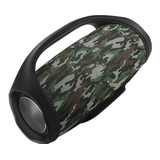  Boombox Mini Caixa De Som 22cm Bluetooth Cor Camuflada