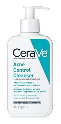 Cerave Limpiador Acne Control Puntos Negros 237 Ml