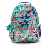 Kipling Mochila Kipling Seoul Cor Estampado Desenho Do Tecido Flamingo Party