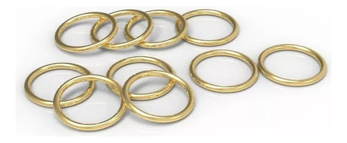 Argolinhas Para Pulseira De Argola 10 Unid 5mm Ouro 10k