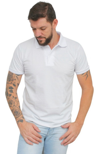 Camisa Polo Masculina Básica Piquet  Uniforme 