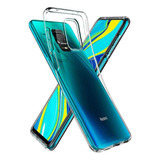 Estuche Funda Forro | Para Xiaomi Redmi Note 9s / Note 9 Pro / Note 9 Pro Max | Spigen Liquid Crystal | Color Claro / Transparente | Protección Antichoque | Acabados Premium