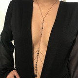 El Baúl De Anna Sexy Collar Cadena Corporal Mujer Diane Negr