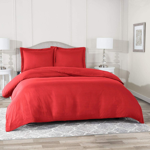 Duvet Cover (forro De Plumon) Semidoble Sateen Stripe