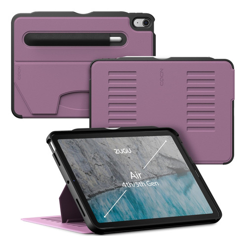 Funda C/teclado Zugu Para iPad Air 4-5g 2020-22 Berry Purple