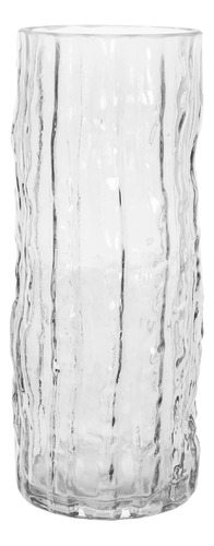 Voguad Florero De Cristal Transparente De 9.8 Pulgadas, Flor